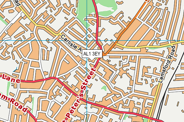 AL1 3EY map - OS VectorMap District (Ordnance Survey)