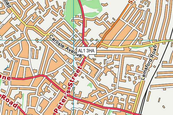 AL1 3HA map - OS VectorMap District (Ordnance Survey) AL1 3HA map - OS VectorMap District (Ordnance Survey)