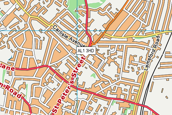 AL1 3HD map - OS VectorMap District (Ordnance Survey) AL1 3HD map - OS VectorMap District (Ordnance Survey)