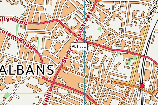 AL1 3JE map - OS VectorMap District (Ordnance Survey)
