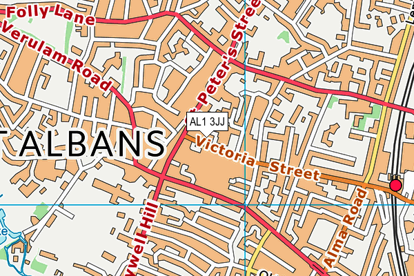 AL1 3JJ map - OS VectorMap District (Ordnance Survey) AL1 3JJ map - OS VectorMap District (Ordnance Survey)