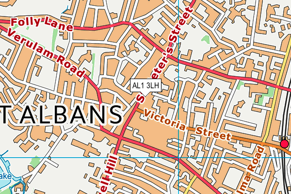 AL1 3LH map - OS VectorMap District (Ordnance Survey) AL1 3LH map - OS VectorMap District (Ordnance Survey)