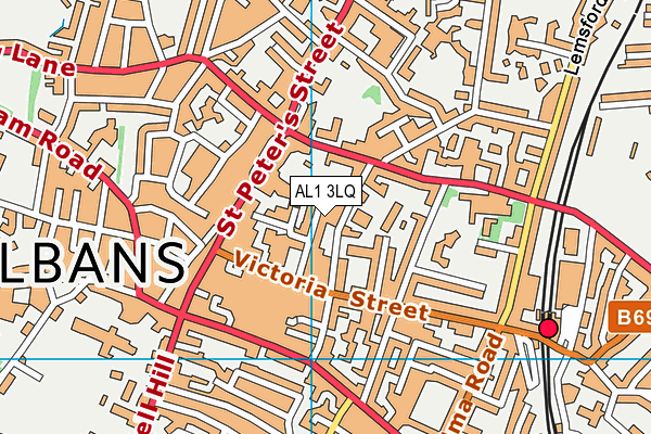 AL1 3LQ map - OS VectorMap District (Ordnance Survey)