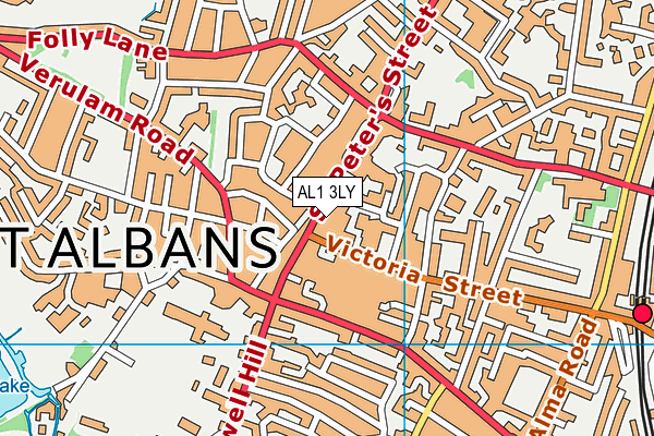 AL1 3LY map - OS VectorMap District (Ordnance Survey) AL1 3LY map - OS VectorMap District (Ordnance Survey)