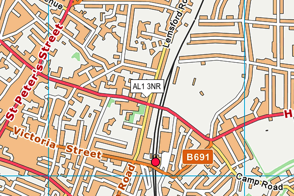 AL1 3NR map - OS VectorMap District (Ordnance Survey) AL1 3NR map - OS VectorMap District (Ordnance Survey)