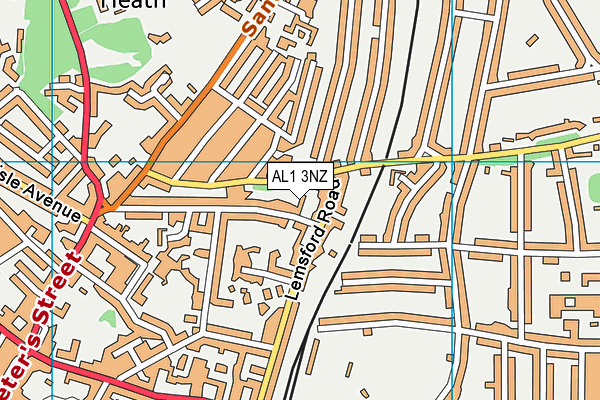 AL1 3NZ map - OS VectorMap District (Ordnance Survey) AL1 3NZ map - OS VectorMap District (Ordnance Survey)