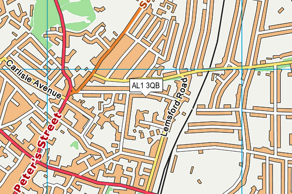 AL1 3QB map - OS VectorMap District (Ordnance Survey) AL1 3QB map - OS VectorMap District (Ordnance Survey)