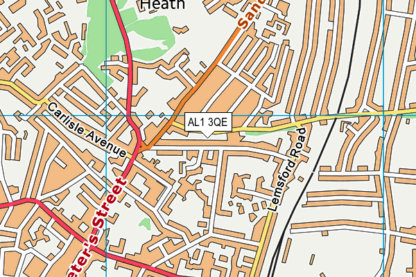 AL1 3QE map - OS VectorMap District (Ordnance Survey) AL1 3QE map - OS VectorMap District (Ordnance Survey)