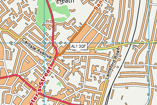 AL1 3QF map - OS VectorMap District (Ordnance Survey) AL1 3QF map - OS VectorMap District (Ordnance Survey)