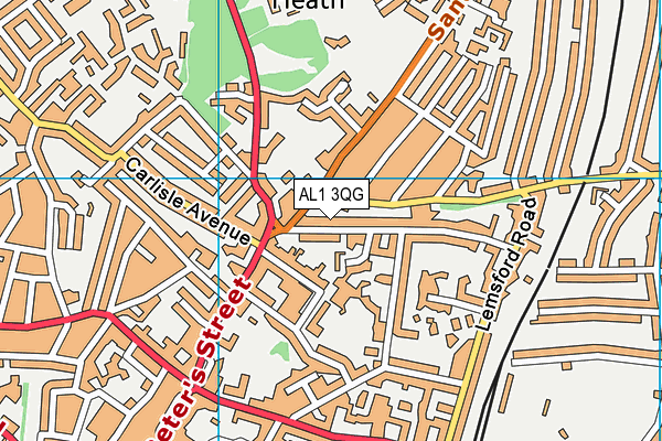 AL1 3QG map - OS VectorMap District (Ordnance Survey) AL1 3QG map - OS VectorMap District (Ordnance Survey)