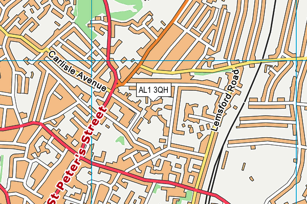 AL1 3QH map - OS VectorMap District (Ordnance Survey) AL1 3QH map - OS VectorMap District (Ordnance Survey)