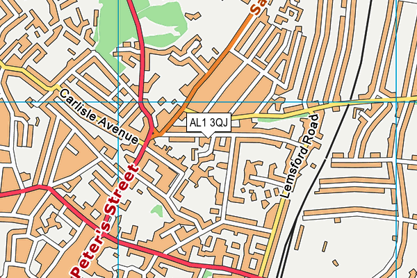 AL1 3QJ map - OS VectorMap District (Ordnance Survey) AL1 3QJ map - OS VectorMap District (Ordnance Survey)