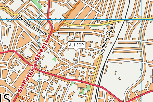 AL1 3QP map - OS VectorMap District (Ordnance Survey) AL1 3QP map - OS VectorMap District (Ordnance Survey)