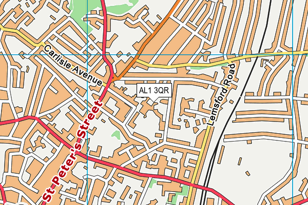AL1 3QR map - OS VectorMap District (Ordnance Survey) AL1 3QR map - OS VectorMap District (Ordnance Survey)