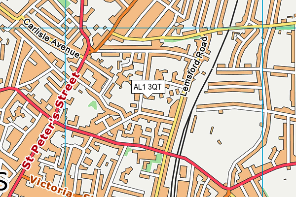AL1 3QT map - OS VectorMap District (Ordnance Survey) AL1 3QT map - OS VectorMap District (Ordnance Survey)