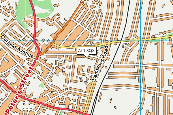 AL1 3QX map - OS VectorMap District (Ordnance Survey) AL1 3QX map - OS VectorMap District (Ordnance Survey)