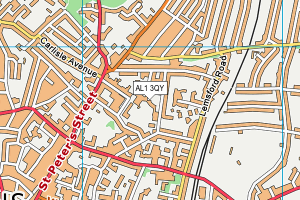 AL1 3QY map - OS VectorMap District (Ordnance Survey) AL1 3QY map - OS VectorMap District (Ordnance Survey)