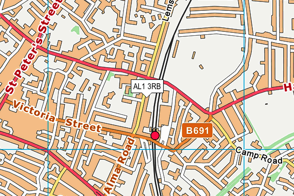 AL1 3RB map - OS VectorMap District (Ordnance Survey) AL1 3RB map - OS VectorMap District (Ordnance Survey)