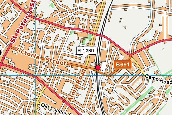 AL1 3RD map - OS VectorMap District (Ordnance Survey) AL1 3RD map - OS VectorMap District (Ordnance Survey)