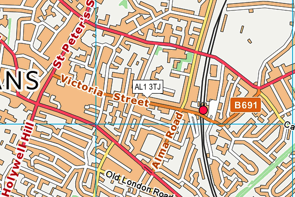 AL1 3TJ map - OS VectorMap District (Ordnance Survey) AL1 3TJ map - OS VectorMap District (Ordnance Survey)