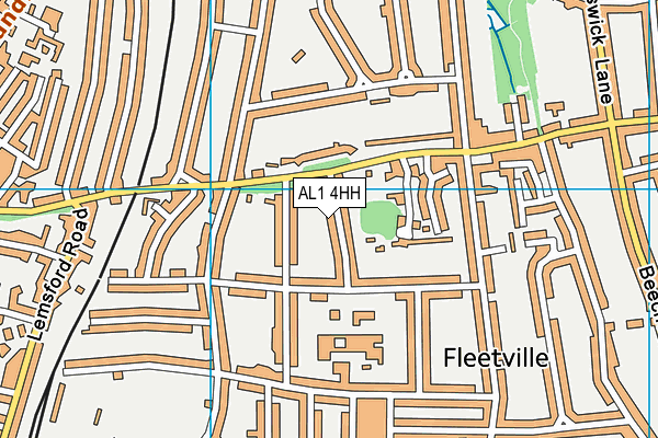 AL1 4HH map - OS VectorMap District (Ordnance Survey) AL1 4HH map - OS VectorMap District (Ordnance Survey)