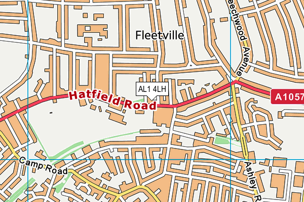 AL1 4LH map - OS VectorMap District (Ordnance Survey) AL1 4LH map - OS VectorMap District (Ordnance Survey)