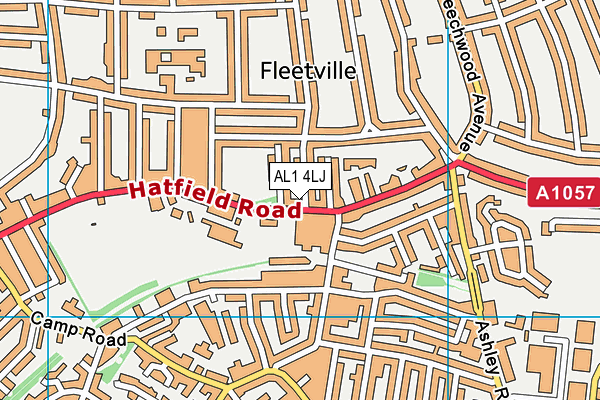 AL1 4LJ map - OS VectorMap District (Ordnance Survey) AL1 4LJ map - OS VectorMap District (Ordnance Survey)