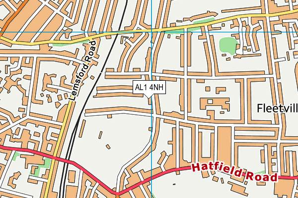 AL1 4NH map - OS VectorMap District (Ordnance Survey) AL1 4NH map - OS VectorMap District (Ordnance Survey)