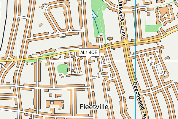 AL1 4QE map - OS VectorMap District (Ordnance Survey) AL1 4QE map - OS VectorMap District (Ordnance Survey)