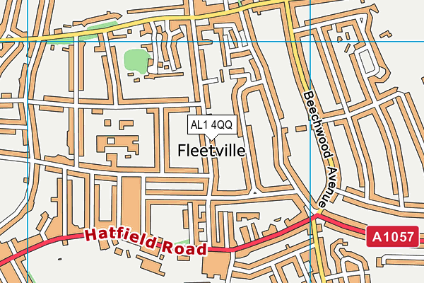 AL1 4QQ map - OS VectorMap District (Ordnance Survey) AL1 4QQ map - OS VectorMap District (Ordnance Survey)