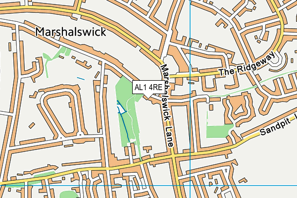AL1 4RE map - OS VectorMap District (Ordnance Survey) AL1 4RE map - OS VectorMap District (Ordnance Survey)