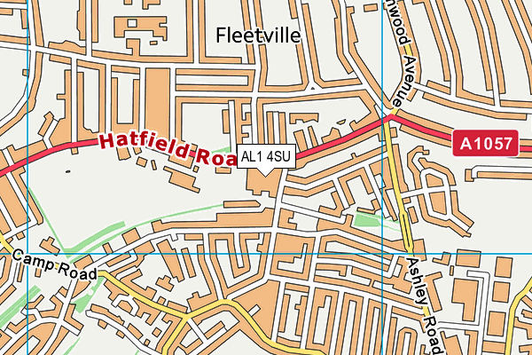 AL1 4SU map - OS VectorMap District (Ordnance Survey) AL1 4SU map - OS VectorMap District (Ordnance Survey)