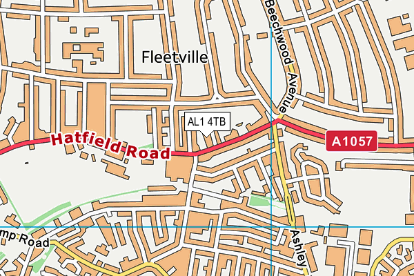 AL1 4TB map - OS VectorMap District (Ordnance Survey) AL1 4TB map - OS VectorMap District (Ordnance Survey)