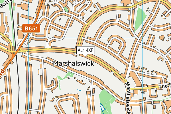 AL1 4XF map - OS VectorMap District (Ordnance Survey) AL1 4XF map - OS VectorMap District (Ordnance Survey)