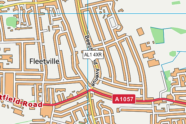AL1 4XR map - OS VectorMap District (Ordnance Survey) AL1 4XR map - OS VectorMap District (Ordnance Survey)