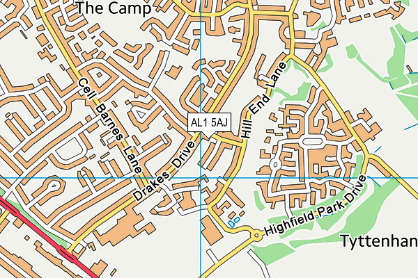 AL1 5AJ map - OS VectorMap District (Ordnance Survey) AL1 5AJ map - OS VectorMap District (Ordnance Survey)