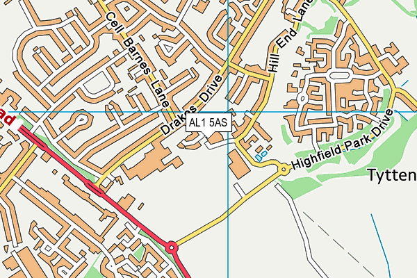 AL1 5AS map - OS VectorMap District (Ordnance Survey) AL1 5AS map - OS VectorMap District (Ordnance Survey)