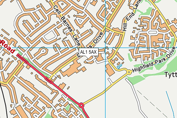 AL1 5AX map - OS VectorMap District (Ordnance Survey) AL1 5AX map - OS VectorMap District (Ordnance Survey)