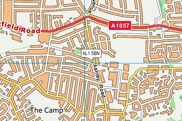 AL1 5BN map - OS VectorMap District (Ordnance Survey) AL1 5BN map - OS VectorMap District (Ordnance Survey)