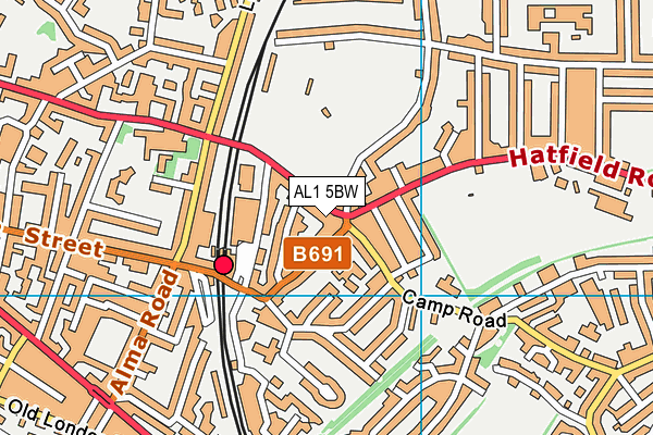 AL1 5BW map - OS VectorMap District (Ordnance Survey) AL1 5BW map - OS VectorMap District (Ordnance Survey)
