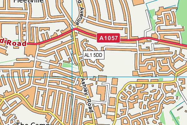 AL1 5DD map - OS VectorMap District (Ordnance Survey) AL1 5DD map - OS VectorMap District (Ordnance Survey)