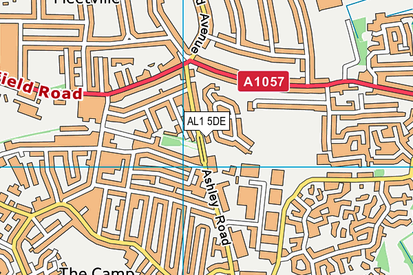 AL1 5DE map - OS VectorMap District (Ordnance Survey) AL1 5DE map - OS VectorMap District (Ordnance Survey)