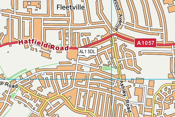 AL1 5DL map - OS VectorMap District (Ordnance Survey) AL1 5DL map - OS VectorMap District (Ordnance Survey)