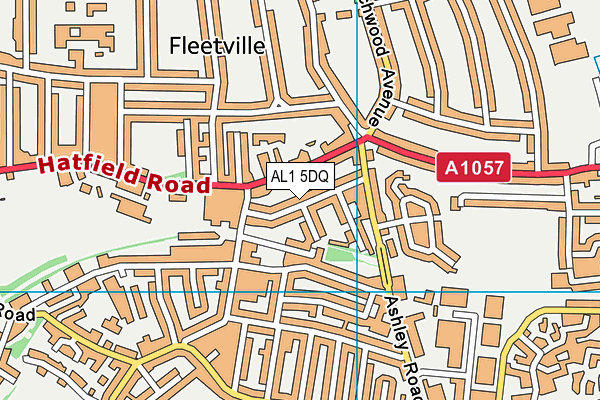 AL1 5DQ map - OS VectorMap District (Ordnance Survey) AL1 5DQ map - OS VectorMap District (Ordnance Survey)