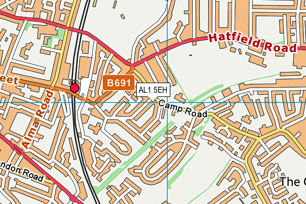 AL1 5EH map - OS VectorMap District (Ordnance Survey) AL1 5EH map - OS VectorMap District (Ordnance Survey)