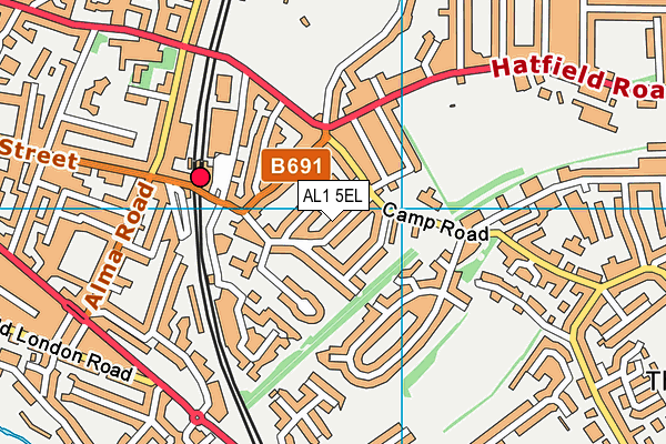 AL1 5EL map - OS VectorMap District (Ordnance Survey)