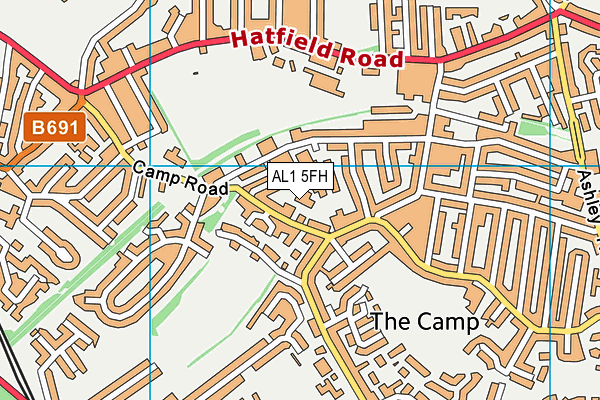 AL1 5FH map - OS VectorMap District (Ordnance Survey) AL1 5FH map - OS VectorMap District (Ordnance Survey)