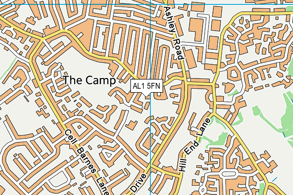 AL1 5FN map - OS VectorMap District (Ordnance Survey) AL1 5FN map - OS VectorMap District (Ordnance Survey)