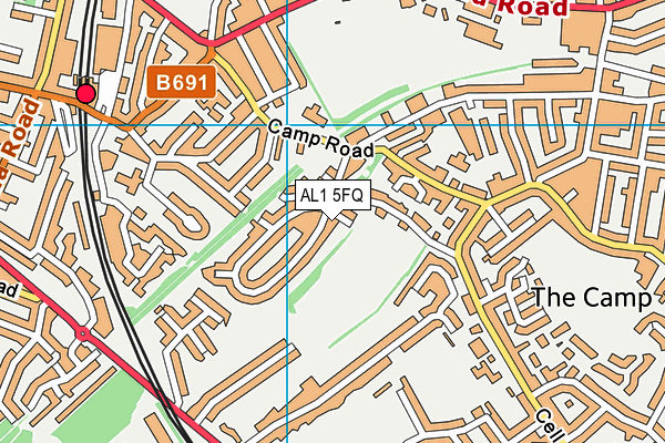 AL1 5FQ map - OS VectorMap District (Ordnance Survey) AL1 5FQ map - OS VectorMap District (Ordnance Survey)