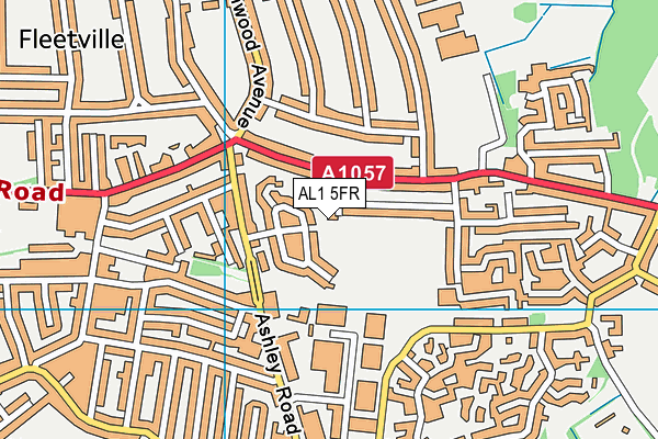 AL1 5FR map - OS VectorMap District (Ordnance Survey) AL1 5FR map - OS VectorMap District (Ordnance Survey)